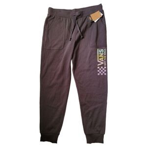 Vans Black Joggers with Colorful Logo